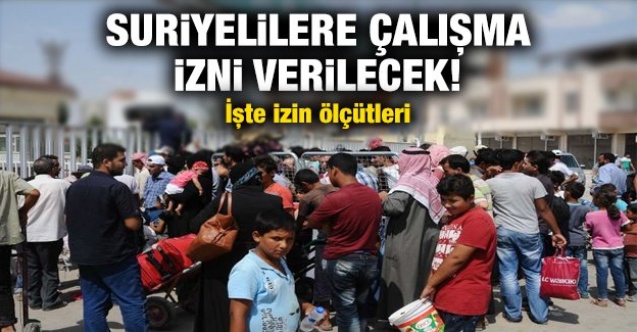 Suriyeli Çalıştırma İzni